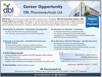 dbl pharmaceuticals best career 2022