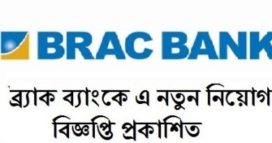 ব্রাক ব্যাংকে বেশ কিছু পদে চাকরির সুযোগ