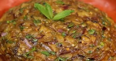 ধোঁয়া-সুগন্ধ ঝাঁজ বেগুন ভর্তা